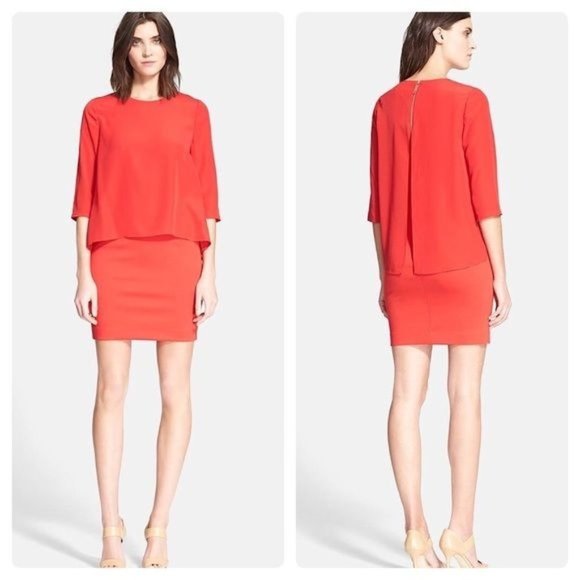 Ted Baker Dresses & Skirts - NWOT Ted Baker Rede Layered Tunic Dress Red US Size 8